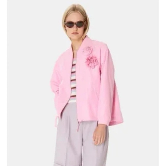 Tara Jarmon Paris Blush Bomber Jakcet NWT Size 38 - Picture 3 of 14